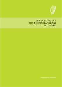 20-year strategy for the irish language 2010 – 2030