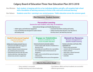 Three-Year Education Plan