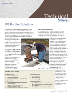 EPS Roofing Solutions - EPS Industry Alliance