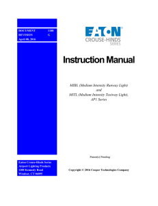 Instruction Manual - Cooper Industries