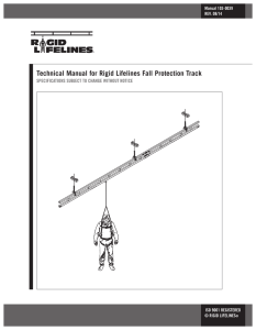 Technical Manual for Rigid Lifelines Fall Protection Track