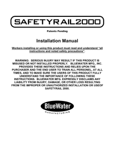 Installation Manual - Atlantic Fall Protection