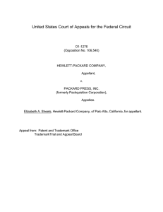Federal Circuit Court Decisions / Hewlett-Packard v