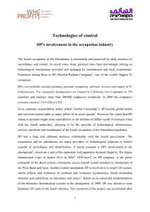Technologies of Control: HP`s involvement in the