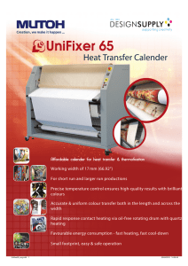 Mutoh UniFixer 65 Calender brochure