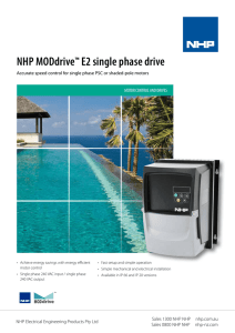 NHP MODdrive™ E2 single phase drive
