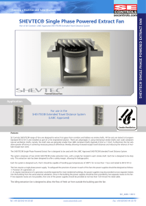 SHEVTEC® Single Phase Powered Extract Fan