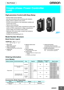 Single-phase Power Controller