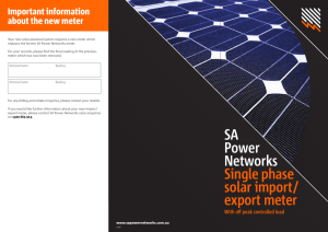 Single-phase solar import/export meter brochure (with off