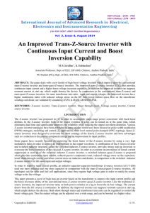 An Improved Trans-Z-Source Inverter with Continuous