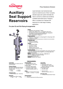 Auxiliary Seal Support Reservoirs