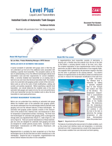 551285A Installed Costs of Automatic Tank Gauges Technical Article