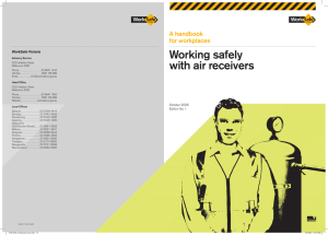 Working safely with air receivers