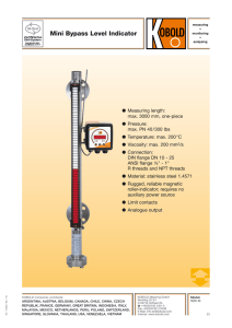 Mini Bypass Level Indicator
