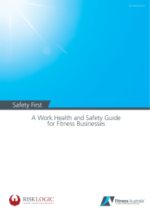 Safety First A Work Health and Safety Guide for Fitness Businesses