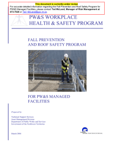 Fall Prevention and Roof Safety - Department of Public Works and