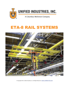 eta-8 rail systems - Unified Industries, Inc.