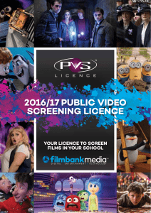 PVS Licence application 2016/17