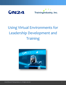 Using Virtual Environments for Leadership Development and