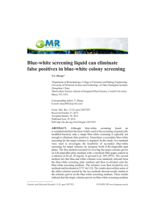 Blue-white screening liquid can eliminate false positives in blue