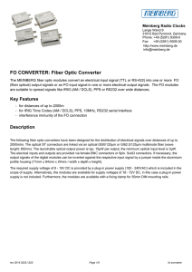 FO CONVERTER: Fiber Optic Converter