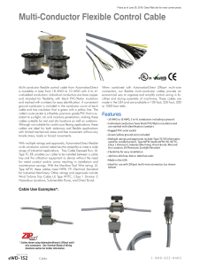 Multi-Conductor Flexible Control Cable