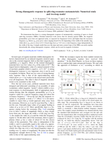 Strong diamagnetic response in split-ring