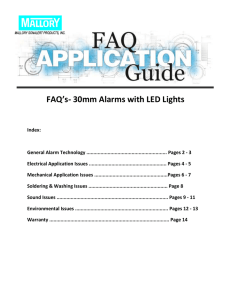 FAQ`s- 30mm Alarms with LED Lights