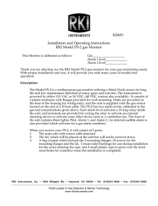 Installation and Operating Instructions RKI Model