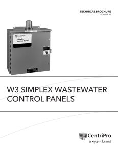 w3 simplex wastewater control panels