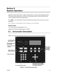 Section 9 System Operation