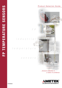 Industrial Temperature Sensors Selection Guide