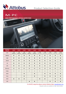 M-PC3 Product Selection Guide