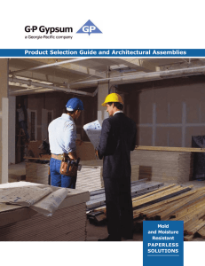 Product Selection Guide and Architectural Assemblies