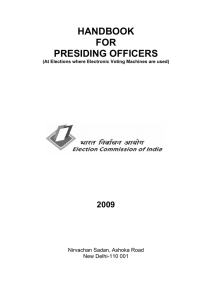 Handbook for Presiding Officers (Updated 2009)