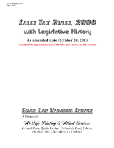 Sales Tax Rules, 2006