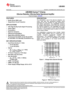 Overture E-Series Ultra-low Distortion, Ultra