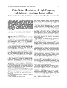 White-Noise Modulation of High-Frequency High