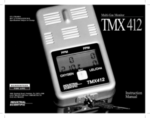Instruction Manual - Industrial Scientific