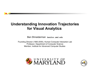 Understanding Innovation Trajectories for Visual Analytics