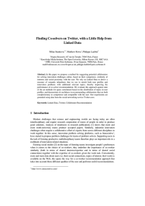 Finding Co-solvers on Twitter, with a Little Help from Linked Data