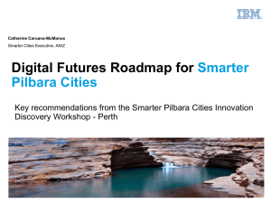Digital Futures Roadmap for Smarter Pilbara Cities