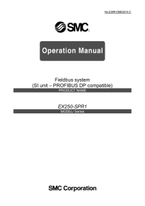 Fieldbus system (SI unit – PROFIBUS DP compatible) EX250-SPR1