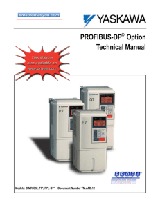 PROFIBUS-DP® Option Technical Manual