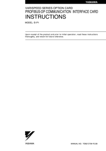 varispeed series option card profibus