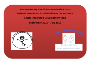 SIDP 2015 - Bedworth Heath Nursery and Early Years Teaching