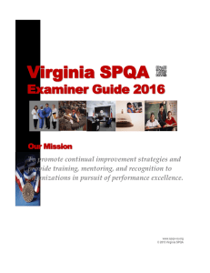 Virginia SPQA - US Senate Productivity and Quality Award for Virginia