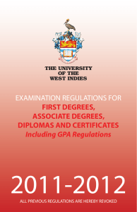 Examination Regulations - The University of the West Indies at Mona
