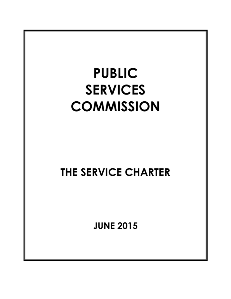 service-charter-public-service-commission