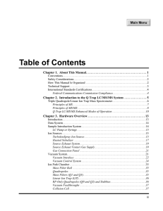 Table of Contents - Applied Biosystems